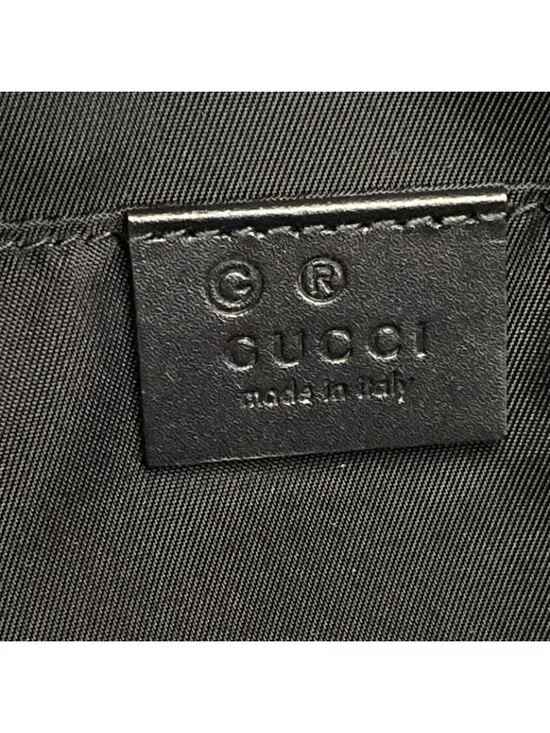 Gucci Second Bag Sherry Black Red Green Leather - Picture 8 of 15